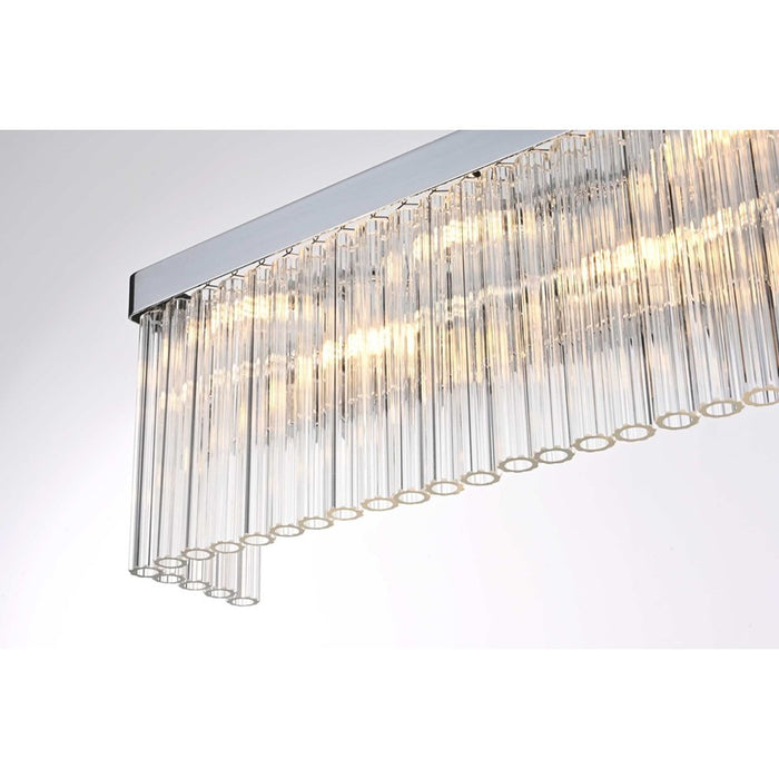 Elegant Lighting Harlow 8 Lt 34" Wall Sconce, Chrome