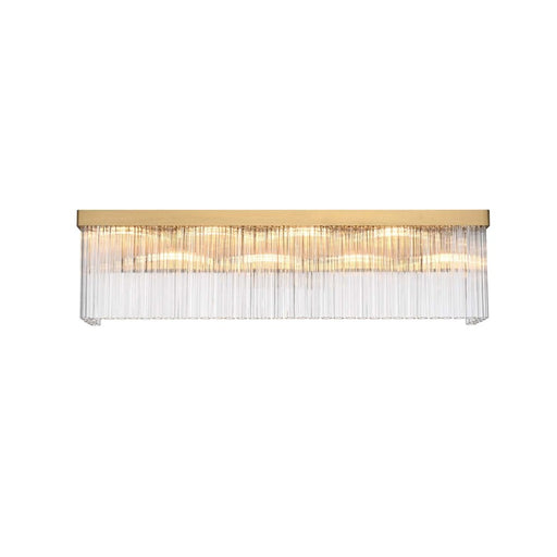 Elegant Lighting Harlow 8 Lt 34" Wall Sconce, Satin Gold - 1070W34SG