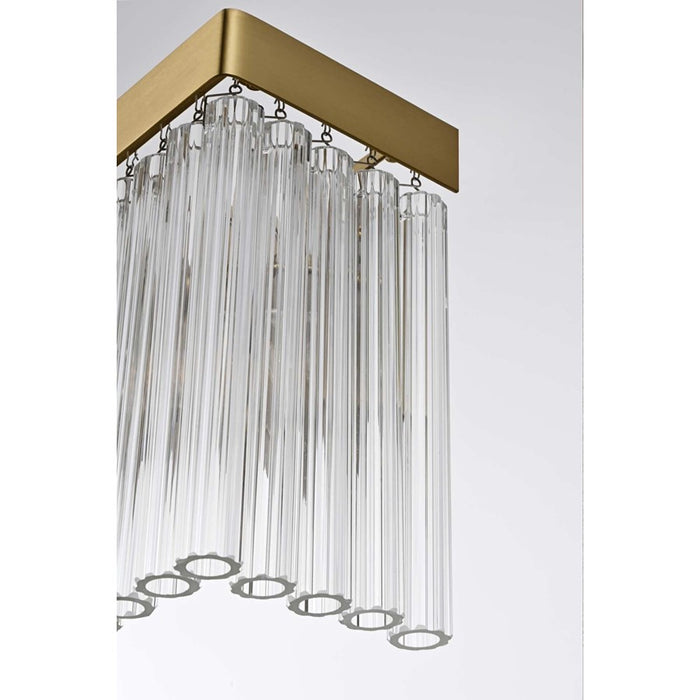 Elegant Lighting Harlow 8 Lt 34" Wall Sconce, Satin Gold