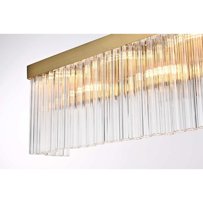 Elegant Lighting Harlow 8 Lt 34" Wall Sconce, Satin Gold
