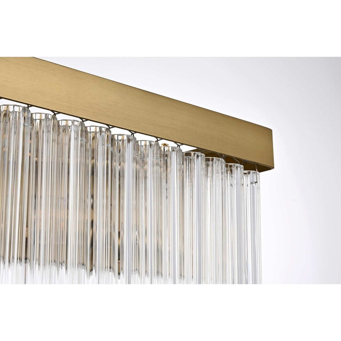 Elegant Lighting Harlow 8 Lt 34" Wall Sconce, Satin Gold