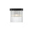 Elegant Lighting Harlow 1 Light 9" Wall Sconce, Black/Clear - 1070W9BK