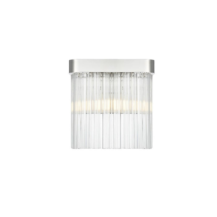 Elegant Lighting Harlow 1 Light 9" Wall Sconce, Chrome/Clear - 1070W9C