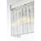 Elegant Lighting Harlow 1 Light 9" Wall Sconce, Chrome/Clear