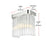 Elegant Lighting Harlow 1 Light 9" Wall Sconce, Chrome/Clear