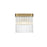 Elegant Lighting Harlow 1 Light 9" Wall Sconce, Satin Gold/Clear