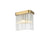 Elegant Lighting Harlow 1 Light 9" Wall Sconce, Satin Gold/Clear