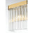 Elegant Lighting Harlow 1 Light 9" Wall Sconce, Satin Gold/Clear