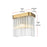 Elegant Lighting Harlow 1 Light 9" Wall Sconce, Satin Gold/Clear