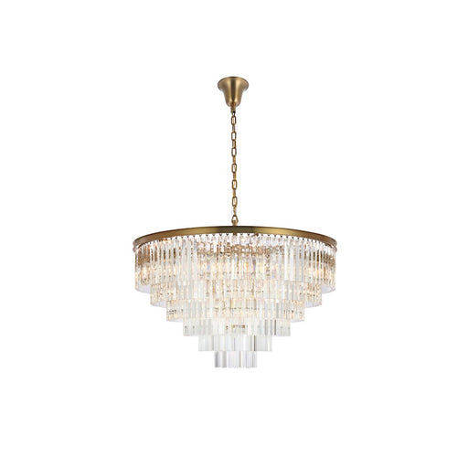 Elegant Lighting Sydney 33 Light 44" Chandelier, Satin Gold