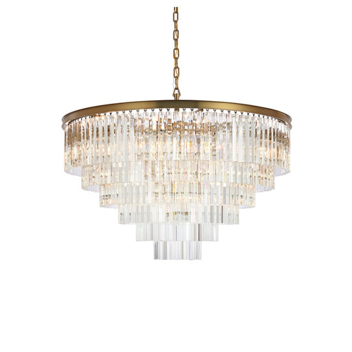 Elegant Lighting Sydney 33 Light 44" Chandelier, Satin Gold