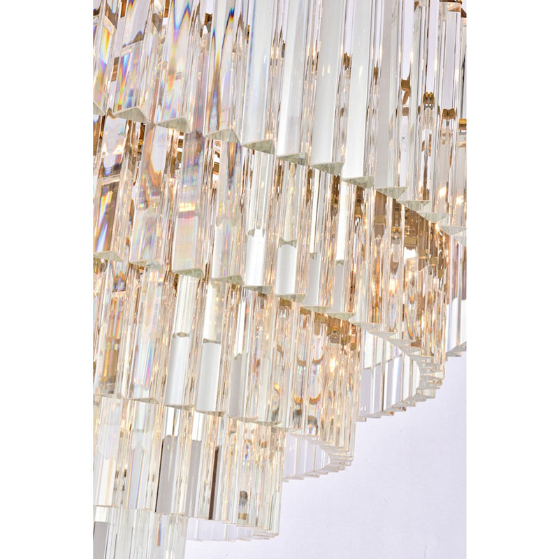 Elegant Lighting Sydney 33 Light 44" Chandelier, Satin Gold