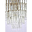Elegant Lighting Sydney 17 Light 32" Flush Mount, Satin Gold