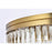 Elegant Lighting Sydney 17 Light 32" Flush Mount, Satin Gold