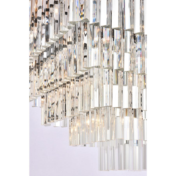 Elegant Lighting Sydney 21 Light 34" Chandelier, Matte Black