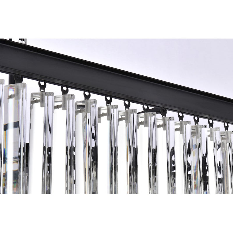 Elegant Lighting Sydney 21 Light 34" Chandelier, Matte Black