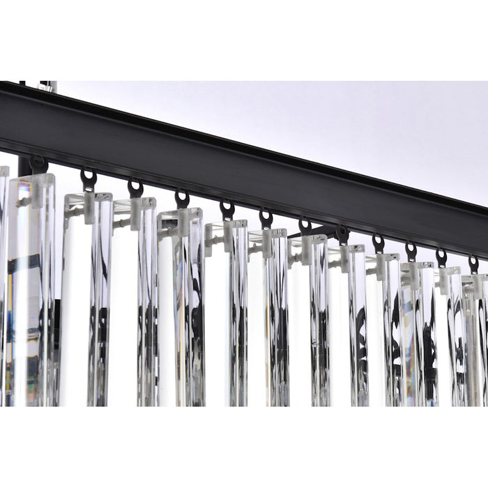 Elegant Lighting Sydney 21 Light 34" Chandelier, Matte Black