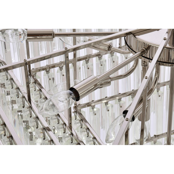 Elegant Lighting Sydney 21 Light 34" Chandelier, Polished Nickel
