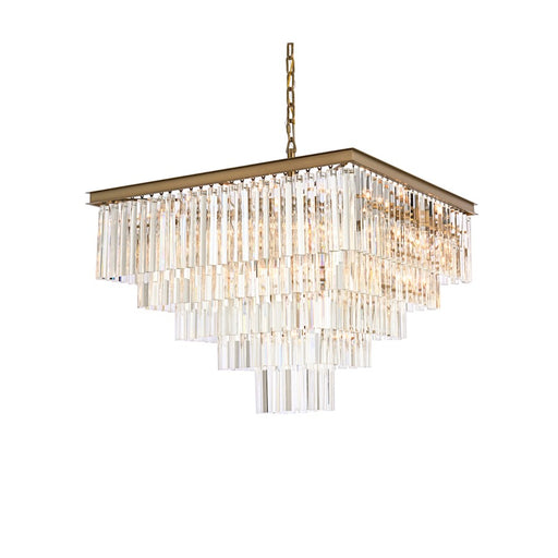 Elegant Lighting Sydney 21 Light 34" Chandelier, Satin Gold