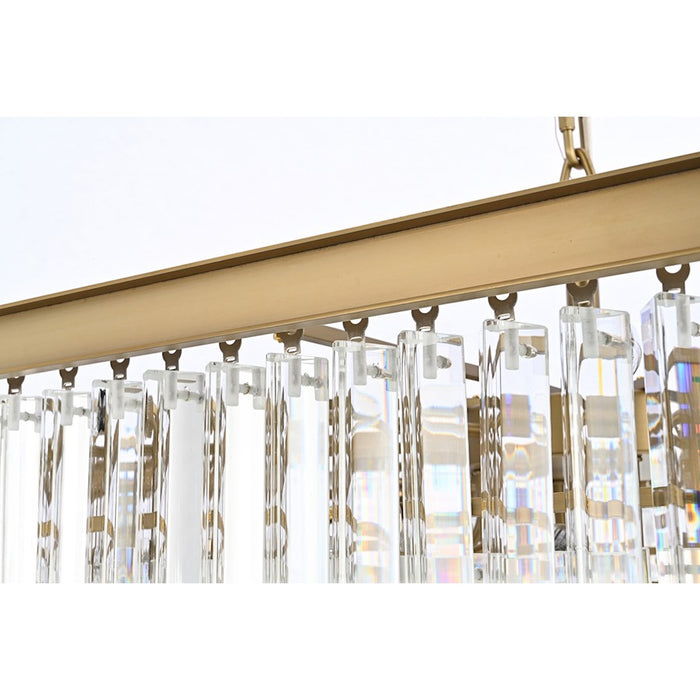 Elegant Lighting Sydney 21 Light 34" Chandelier, Satin Gold
