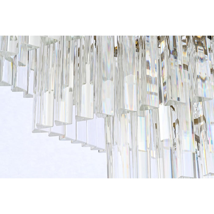 Elegant Lighting Sydney 21 Light 34" Chandelier, Satin Gold