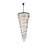 Elegant Lighting Sydney 35 Light 30" Chandelier, Matte Black