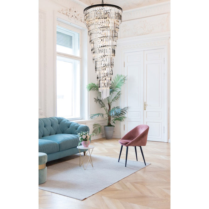 Elegant Lighting Sydney 35 Light 30" Chandelier, Matte Black