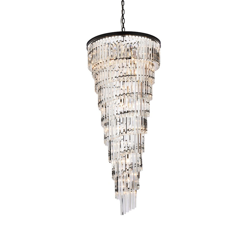 Elegant Lighting Sydney 35 Light 30" Chandelier, Matte Black