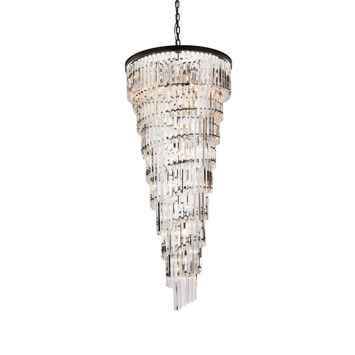 Elegant Lighting Sydney 35 Light 30" Chandelier, Matte Black