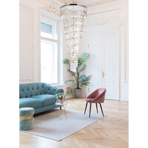 Elegant Lighting Sydney 35 Light 30" Chandelier, Polished Nickel