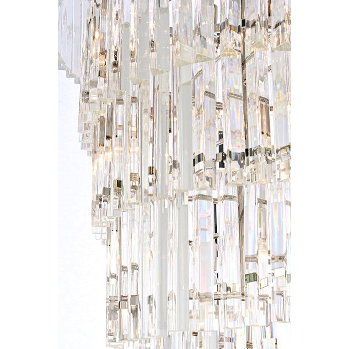 Elegant Lighting Sydney 35 Light 30" Chandelier, Polished Nickel