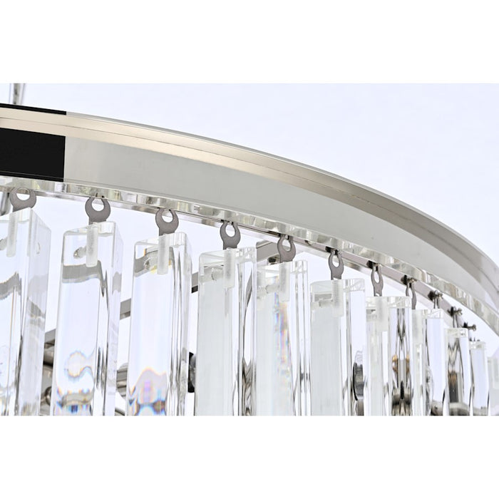 Elegant Lighting Sydney 35 Light 30" Chandelier, Polished Nickel