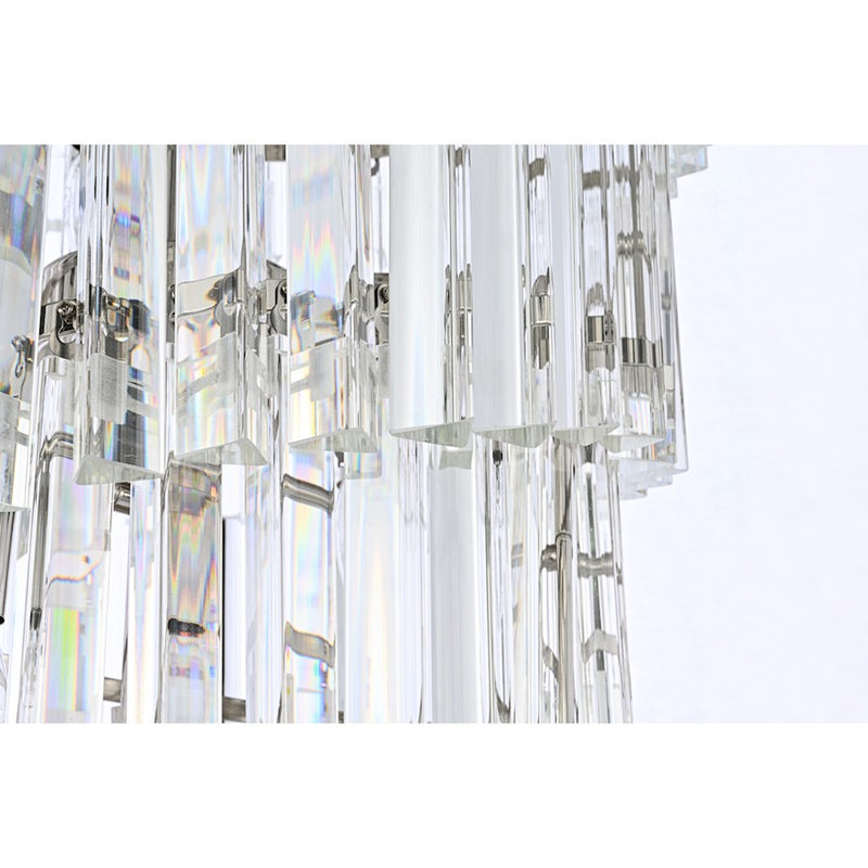 Elegant Lighting Sydney 35 Light 30" Chandelier, Polished Nickel