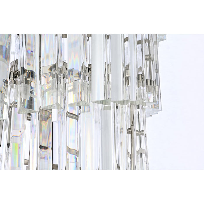 Elegant Lighting Sydney 35 Light 30" Chandelier, Polished Nickel