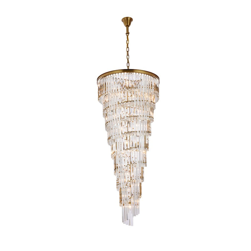 Elegant Lighting Sydney 35 Light 30" Chandelier, Satin Gold