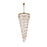 Elegant Lighting Sydney 35 Light 30" Chandelier, Satin Gold