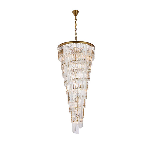 Elegant Lighting Sydney 35 Light 30" Chandelier, Satin Gold