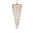 Elegant Lighting Sydney 35 Light 30" Chandelier, Satin Gold