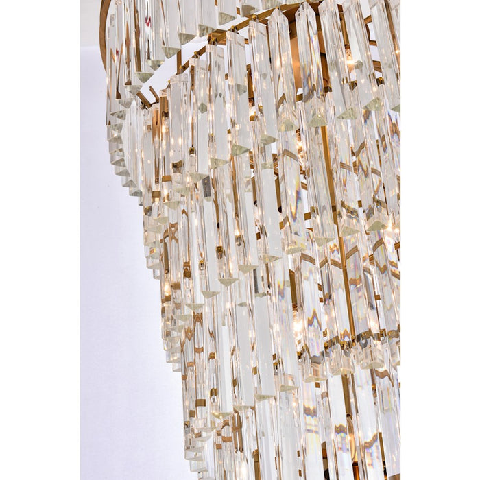 Elegant Lighting Sydney 35 Light 30" Chandelier, Satin Gold