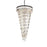 Elegant Lighting Sydney 42 Light 36.5" Chandelier, Matte Black