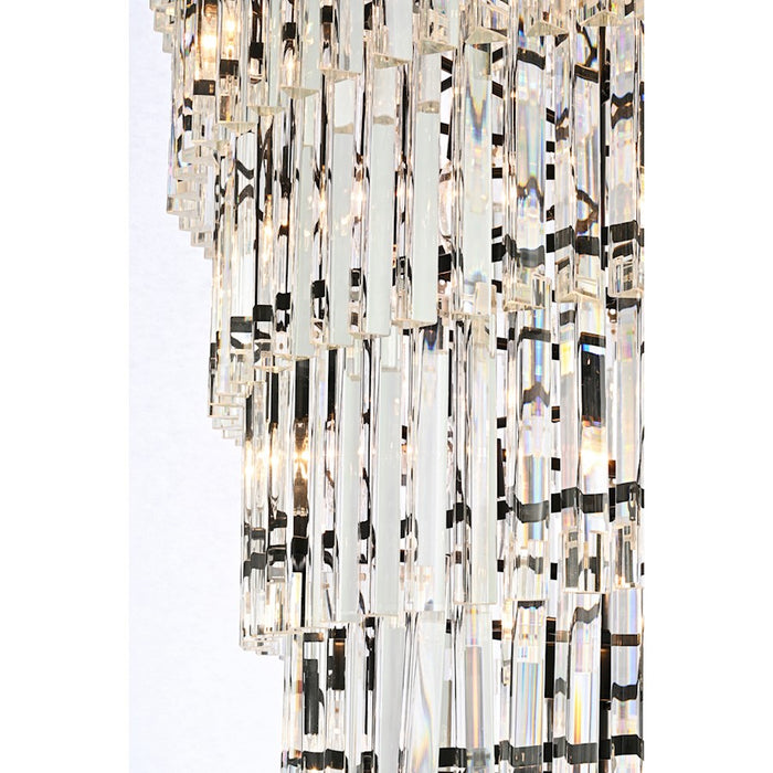 Elegant Lighting Sydney 42 Light 36.5" Chandelier, Matte Black