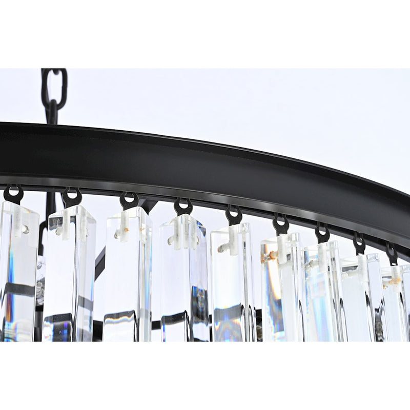 Elegant Lighting Sydney 42 Light 36.5" Chandelier, Matte Black