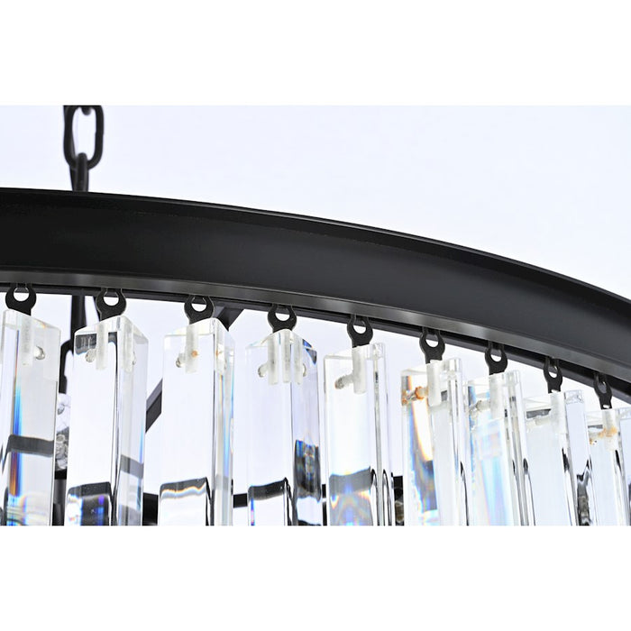 Elegant Lighting Sydney 42 Light 36.5" Chandelier, Matte Black