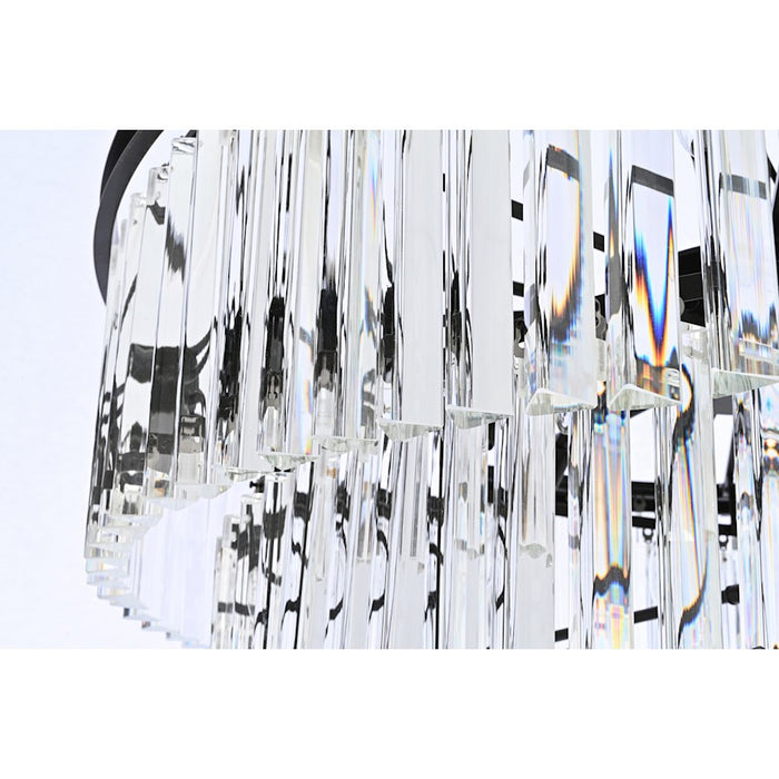 Elegant Lighting Sydney 42 Light 36.5" Chandelier, Matte Black