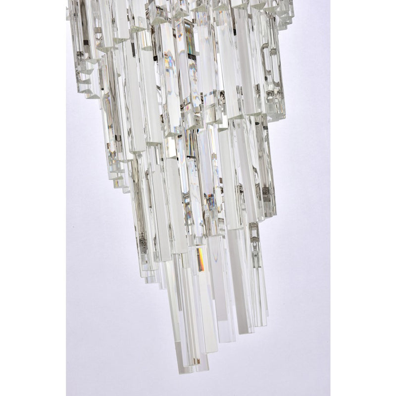 Elegant Lighting Sydney 42 Light 36.5" Chandelier, Nickel