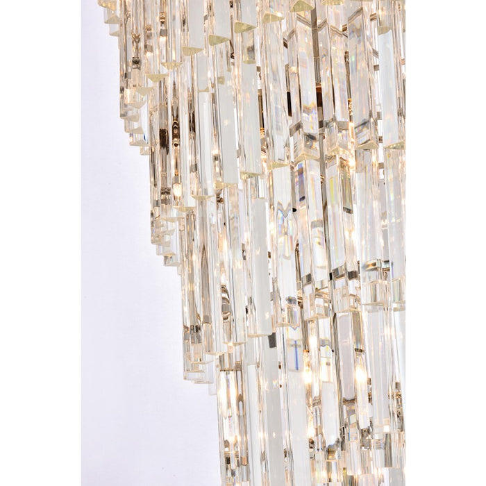 Elegant Lighting Sydney 42 Light 36.5" Chandelier, Nickel