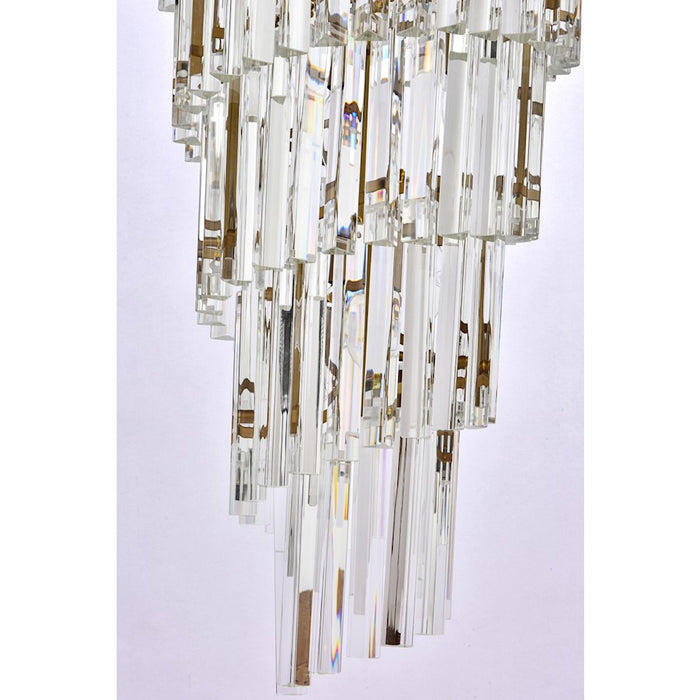 Elegant Lighting Sydney 42 Light 36.5" Chandelier, Satin Gold
