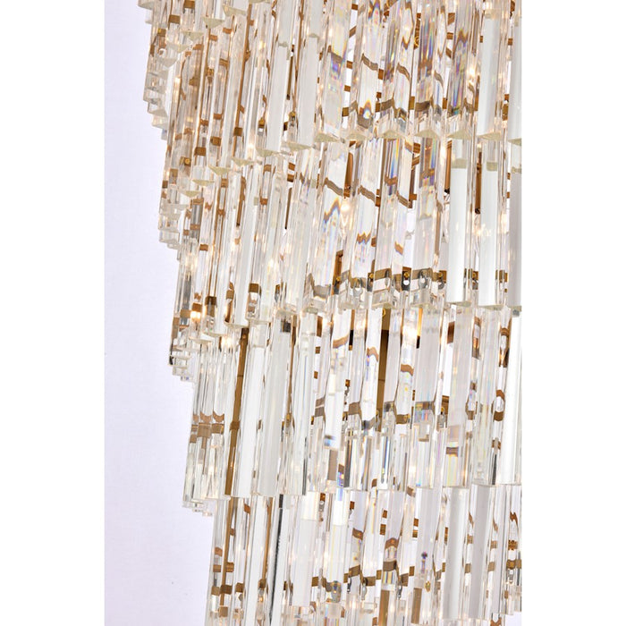 Elegant Lighting Sydney 42 Light 36.5" Chandelier, Satin Gold