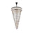 Elegant Lighting Sydney 58 Light 48" Chandelier, Matte Black