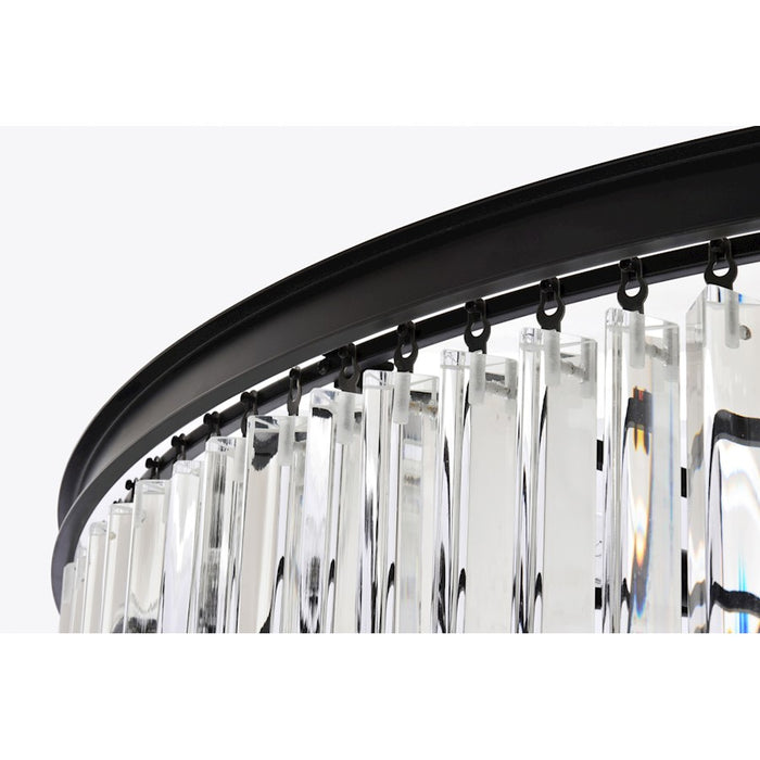 Elegant Lighting Sydney 58 Light 48" Chandelier, Matte Black